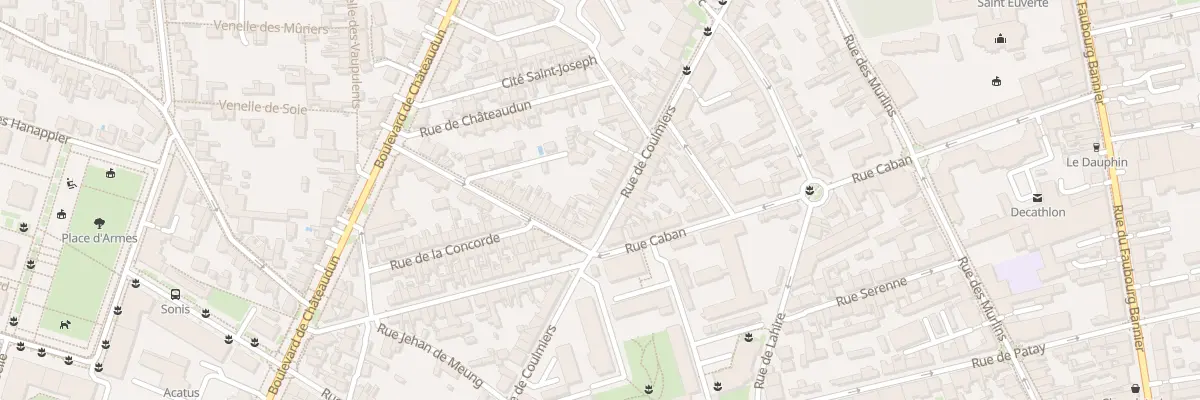 Plan du 57 Rue de Coulmiers à Orléans
