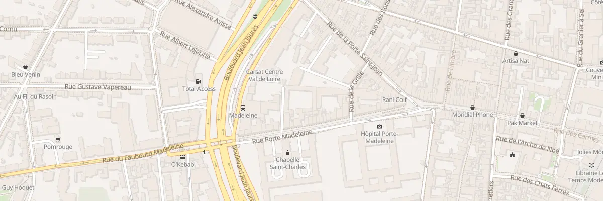Plan du 40 Rue Porte Madeleine à Orléans