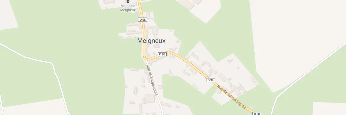 Plan du 1 Rue de Sainte Segree à Meigneux