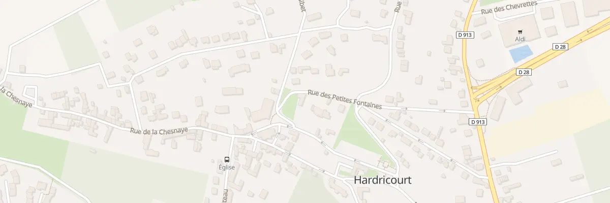Plan du 23 Rue des Petites Fontaines à Hardricourt