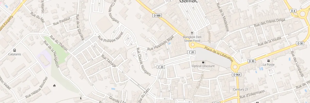Plan du 8 Rue Hippolyte Rigal à Gaillac