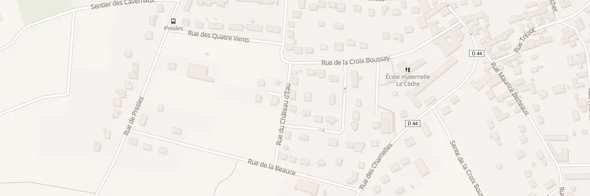 Plan du 5049 Rue du Château d’Eau à Bouafle