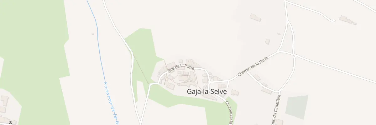 Plan du 20 Rue de la Poste à Gaja-la-Selve