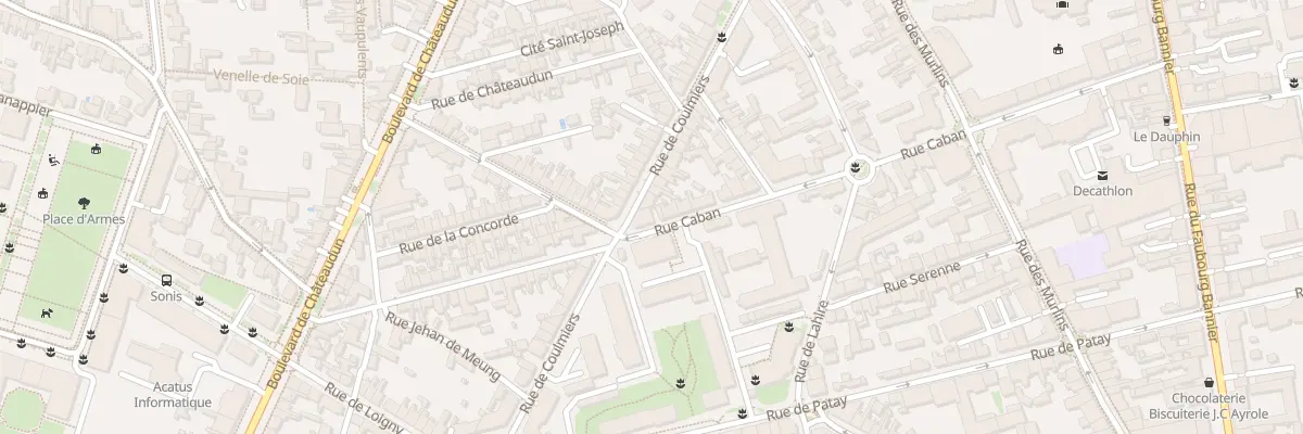 Plan du 42 Rue de Coulmiers à Orléans