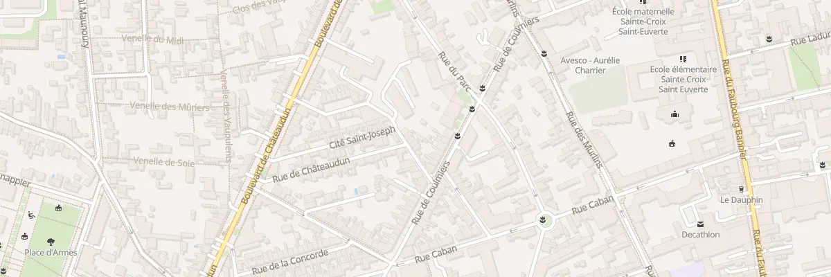 Plan du 8 Rue de Châteaudun à Orléans