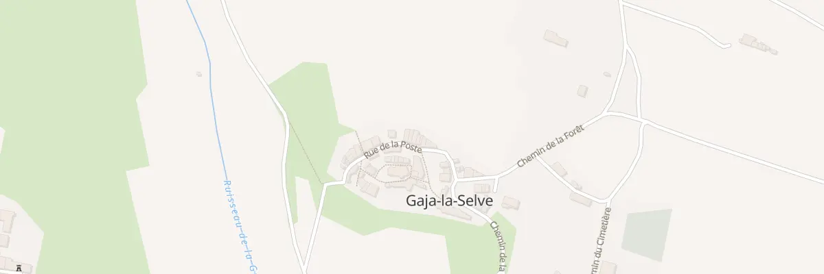 Plan du 18 Rue de la Poste à Gaja-la-Selve