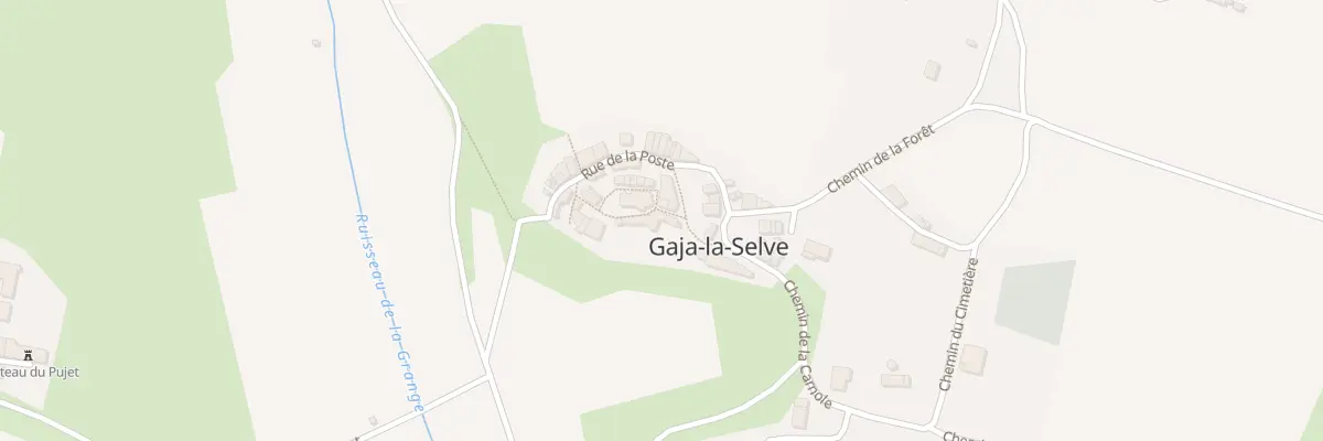 Plan du 7 Rue de l’Eglise à Gaja-la-Selve