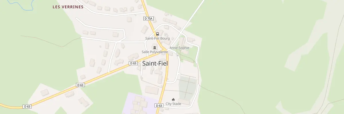 Plan du 1 Rue des Ecoles à Saint-Fiel
