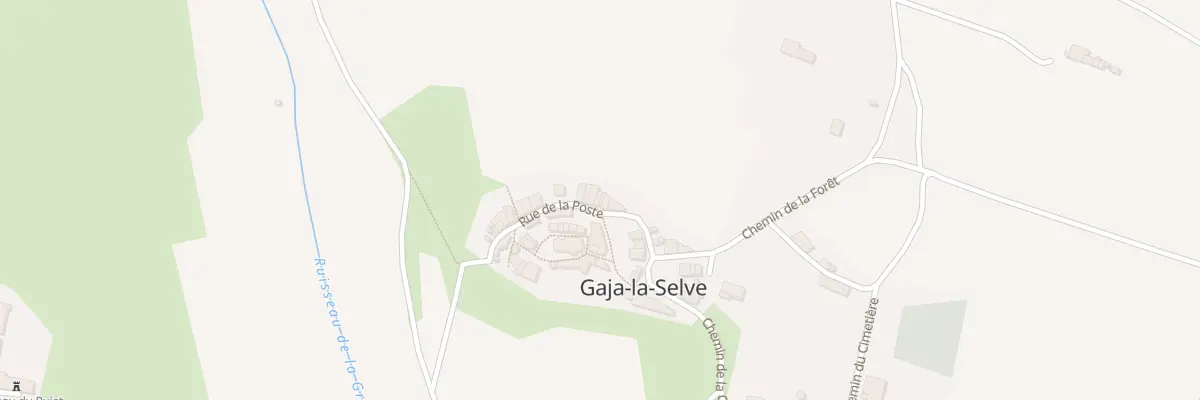 Plan du 14 Rue de la Poste à Gaja-la-Selve