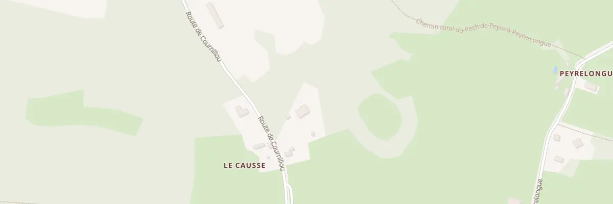 Plan du 5374F Le Causse à Corn