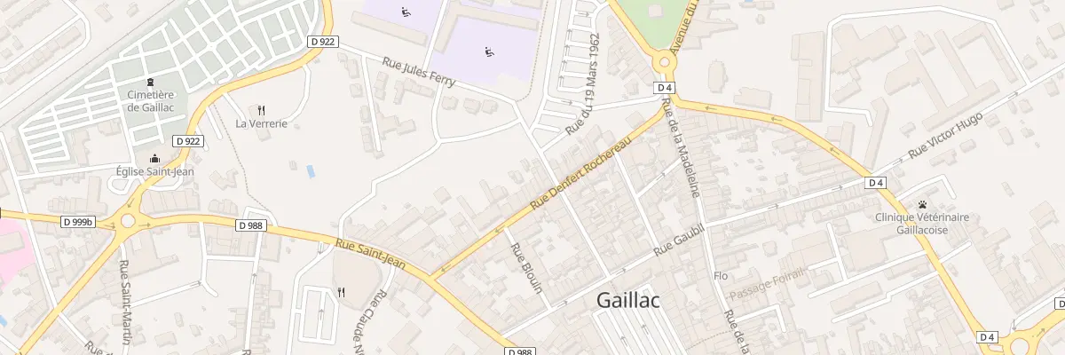 Plan du 33 Rue Denfert Rochereau à Gaillac