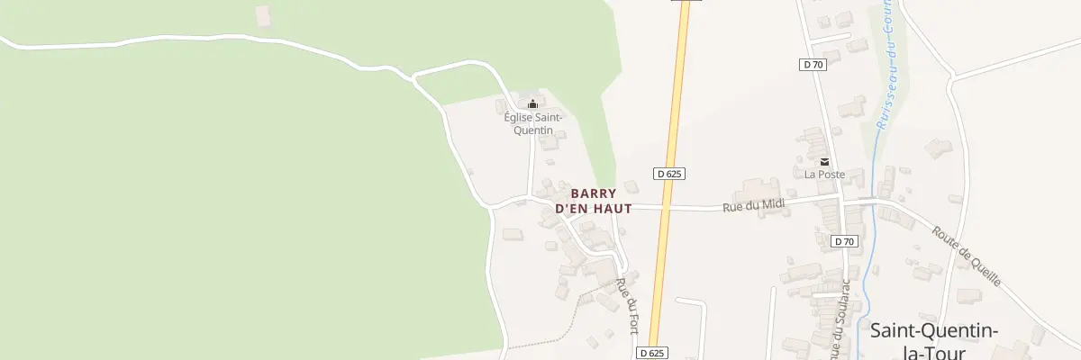 Plan du 8 Pl du Barry d’en Haut à Saint-Quentin-la-Tour