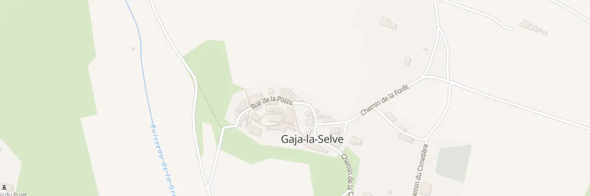 Plan du 10 Rue de la Poste à Gaja-la-Selve
