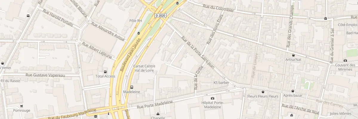 Plan du 29 Rue Porte St Jean à Orléans