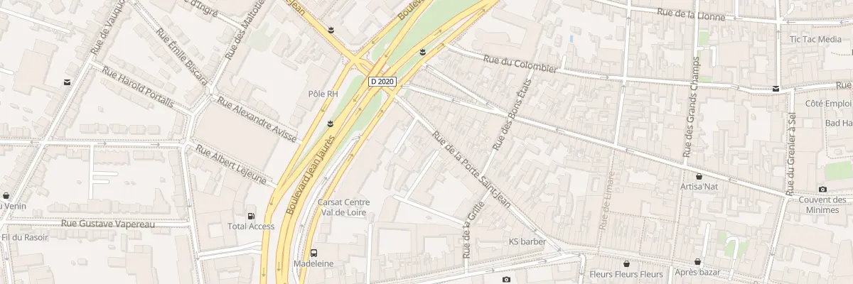 Plan du 37 Rue Porte St Jean à Orléans