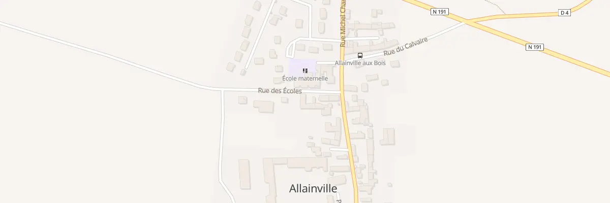 Plan du 4 Rue des Ecoles à Allainville