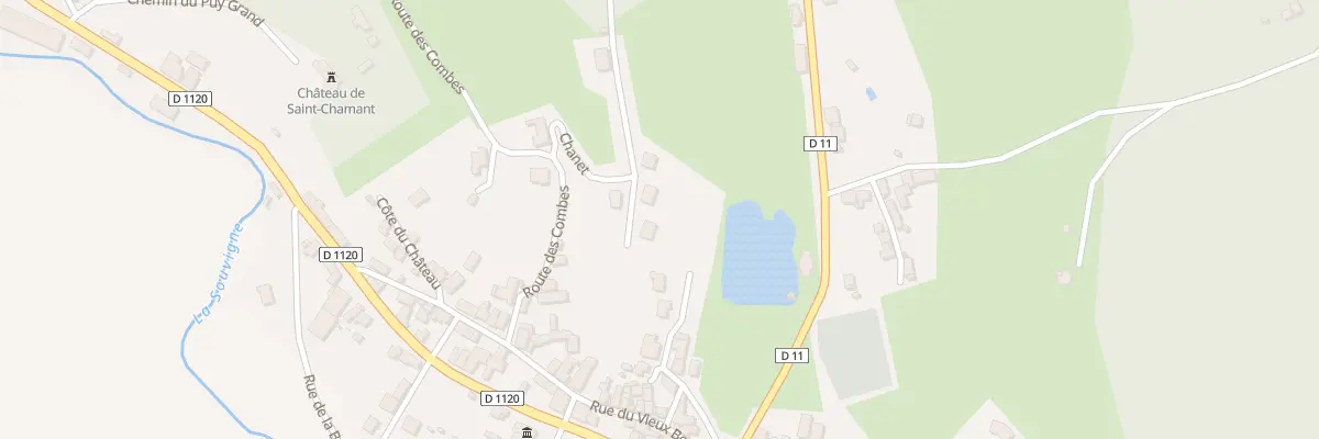 Plan du 2 Chanet à Saint-Chamant