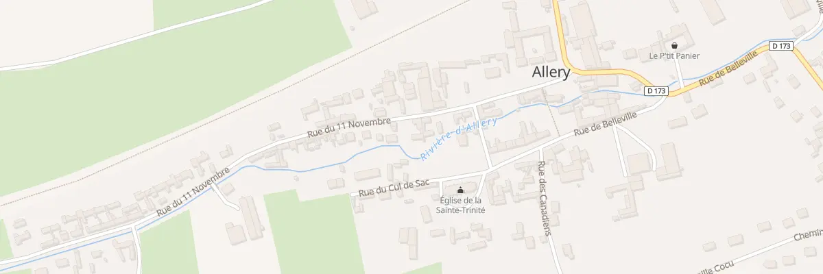 Plan du 63 Rue du Onze Novembre à Allery