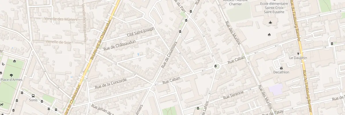 Plan du 60 Rue de Coulmiers à Orléans