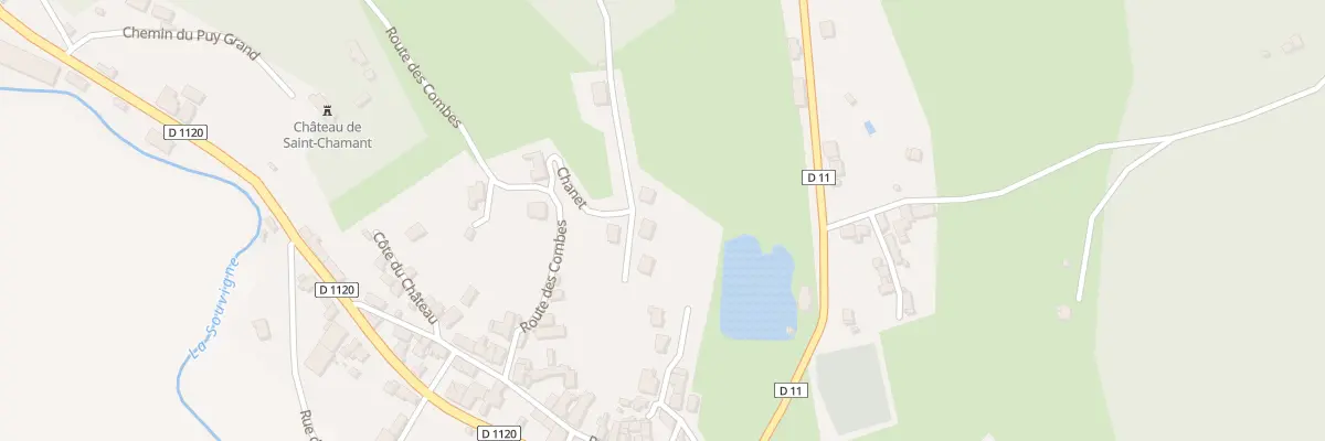 Plan du 3 Chanet à Saint-Chamant