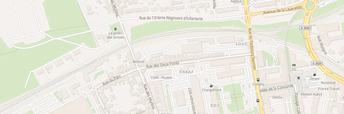 Plan du 24 Rue des Deux Ponts à Orléans
