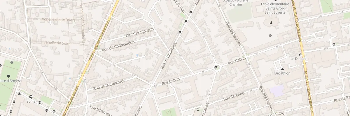 Plan du 62 Rue de Coulmiers à Orléans