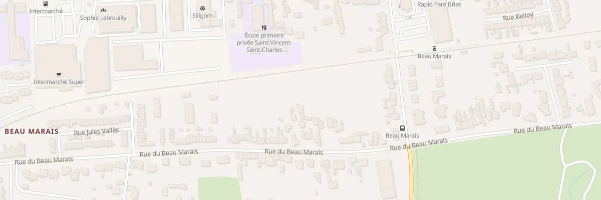 Plan du 559 Rue du Beau Marais à Calais