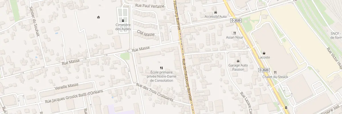 Plan du 325 Rue du Faubourg Bannier à Orléans