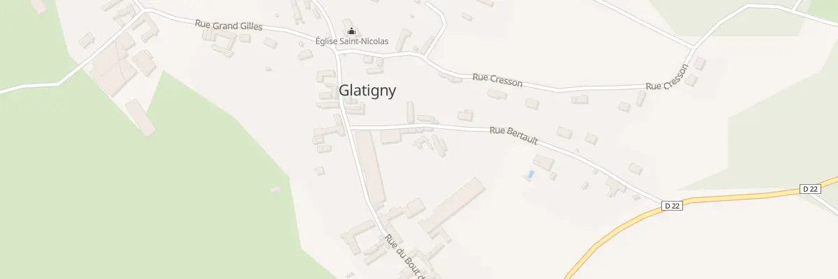 Plan du 2 Rue Bertault à Glatigny