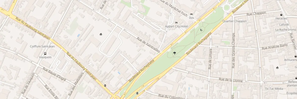 Plan du 1 Rue Xaintrailles à Orléans
