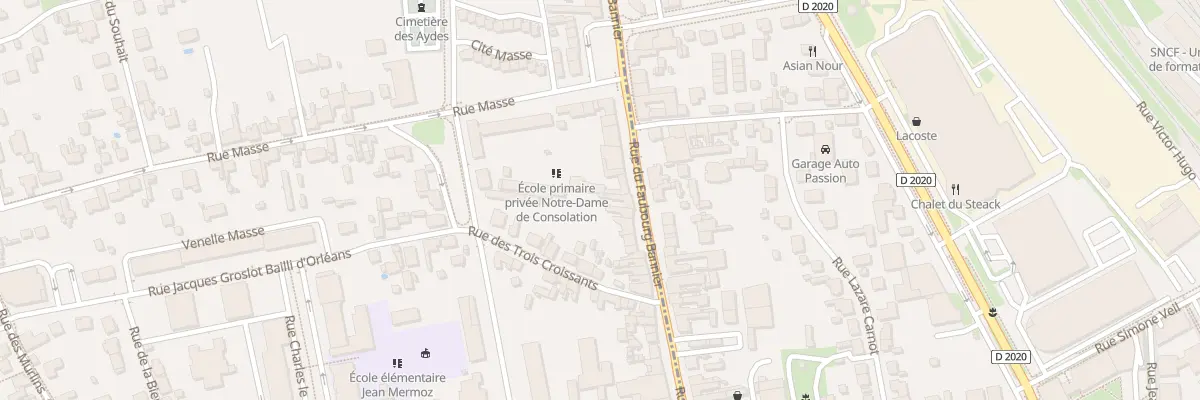 Plan du 321 Rue du Faubourg Bannier à Orléans