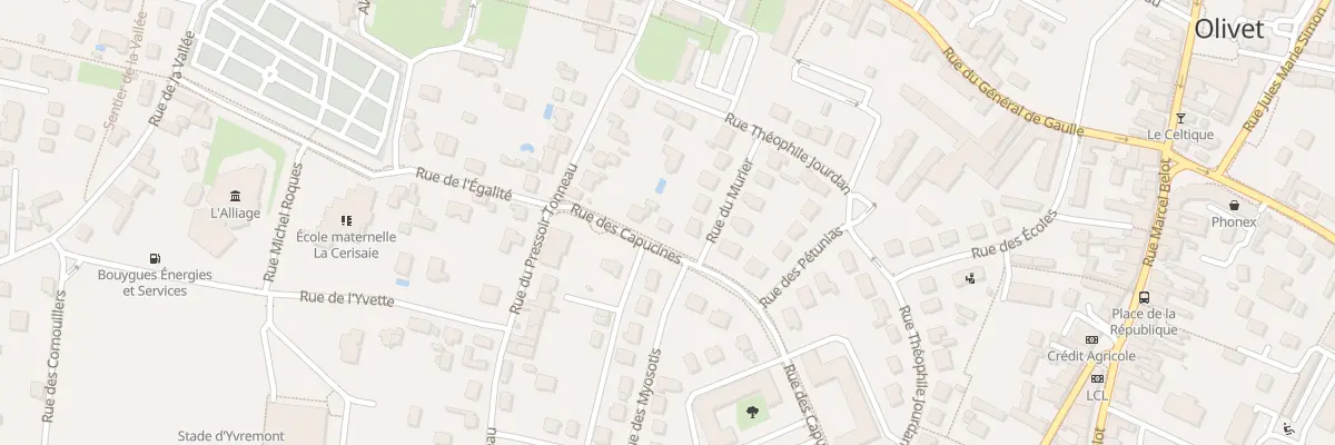 Plan du 340 Rue des Capucines à Olivet