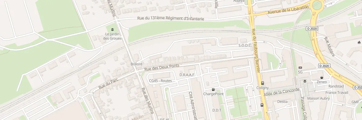 Plan du 18 Rue des Deux Ponts à Orléans