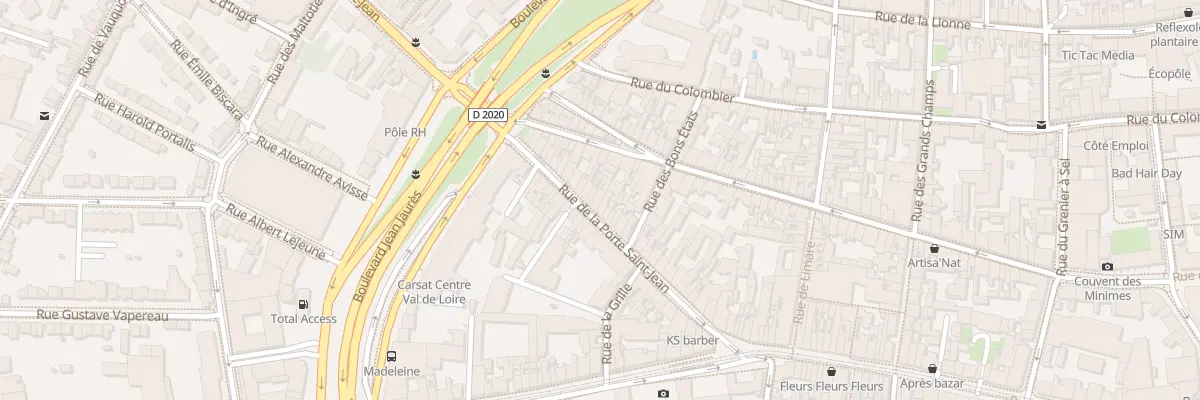 Plan du 44 Rue Porte St Jean à Orléans