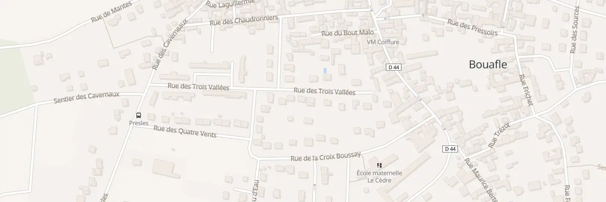 Plan du 32 Rue des Trois Vallees à Bouafle