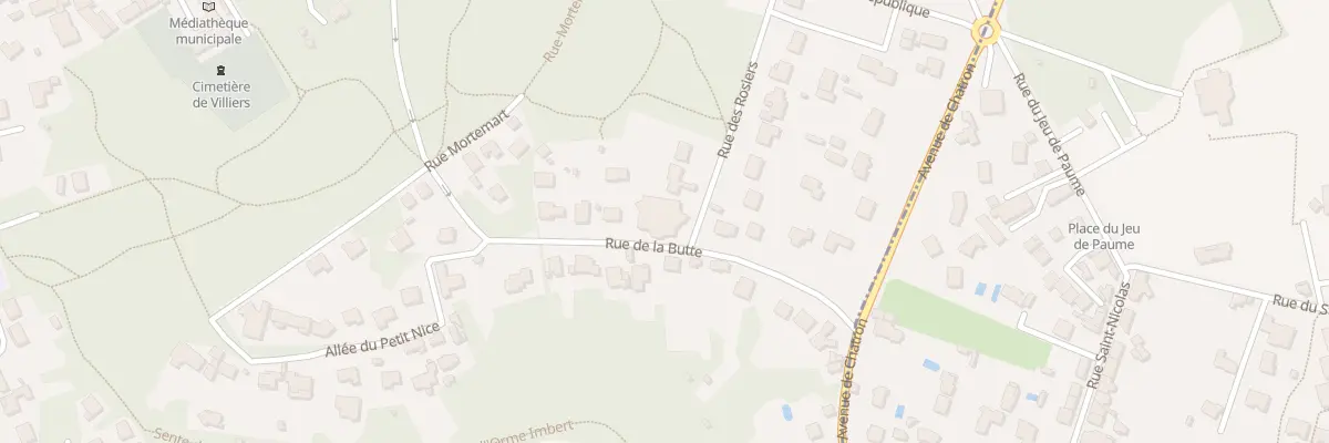 Plan du 1 Rue des Rosiers à Villiers-Saint-Frédéric