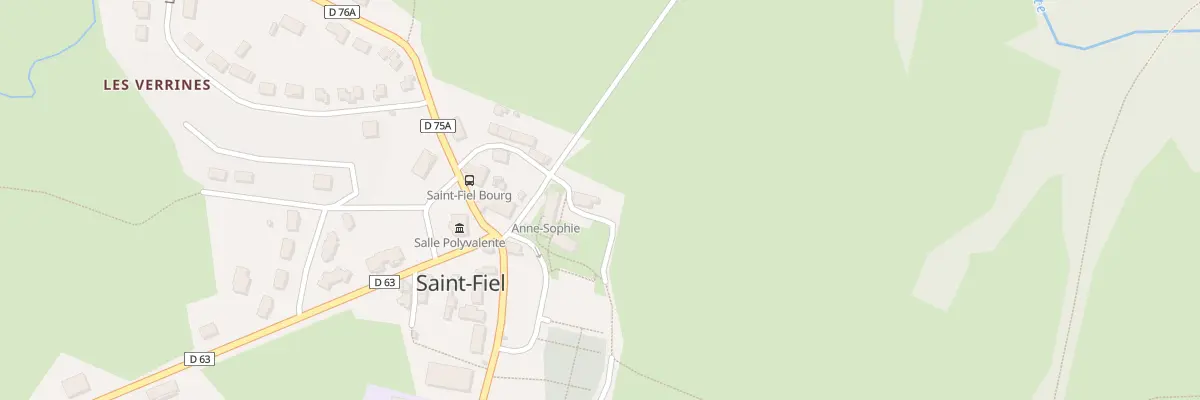 Plan du 2B Pl de l’Eglise à Saint-Fiel
