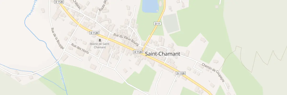 Plan du 2 Rte de la Font à Saint-Chamant
