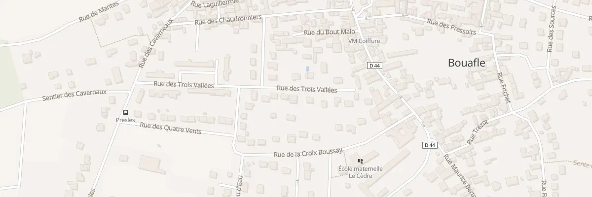 Plan du 34 Rue des Trois Vallees à Bouafle