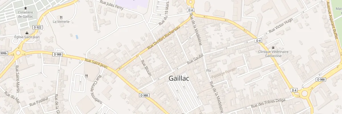 Plan du 14 Rue du Père Gibrat à Gaillac