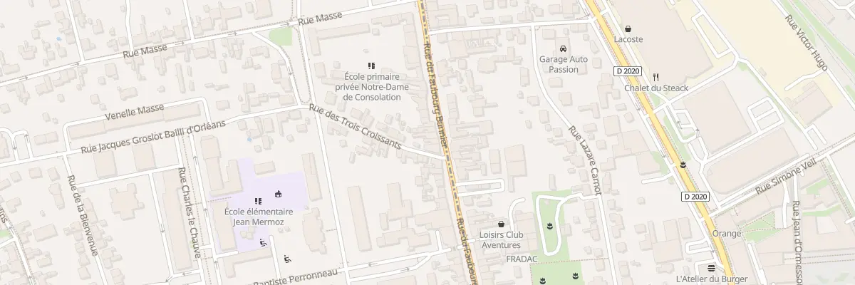Plan du 305 Rue du Faubourg Bannier à Orléans