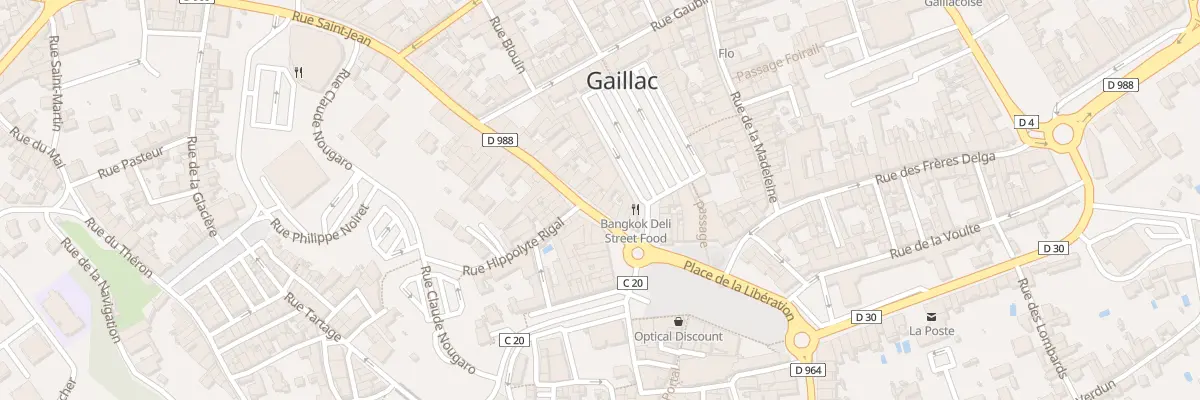 Plan du 18 Rue Joseph Rigal à Gaillac