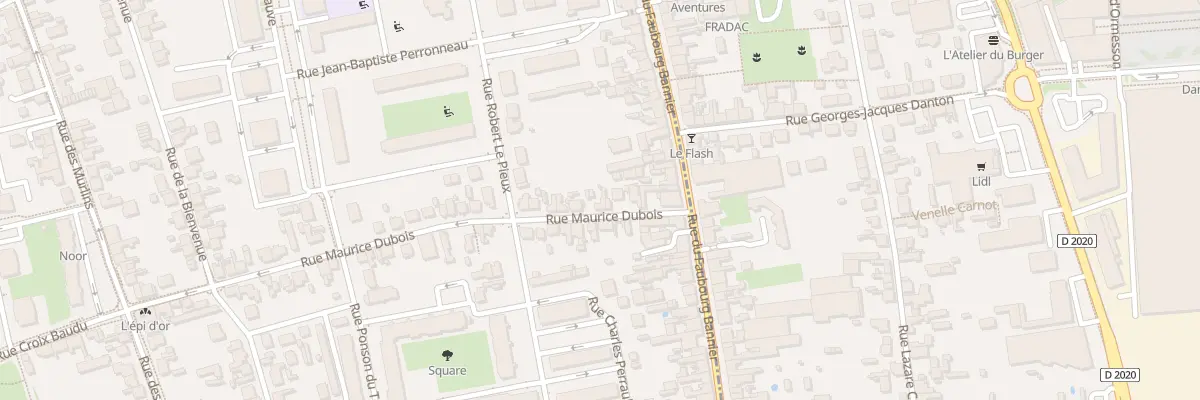 Plan du 8 Rue Maurice Dubois à Orléans