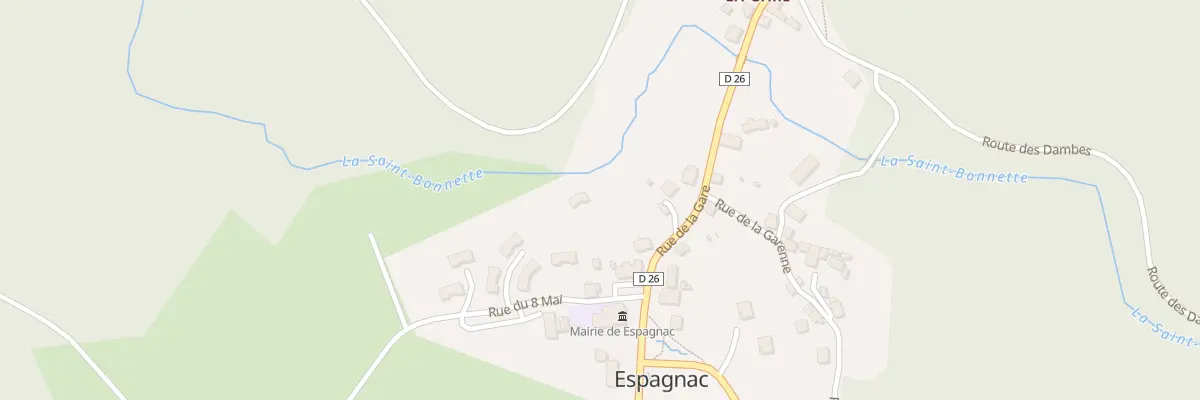 Plan du 2 Imp de la Font Borlio à Espagnac