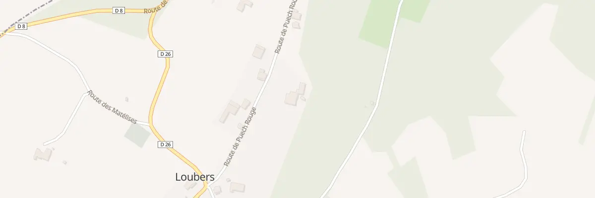 Plan du 170 Rte de Puech Rouge à Loubers