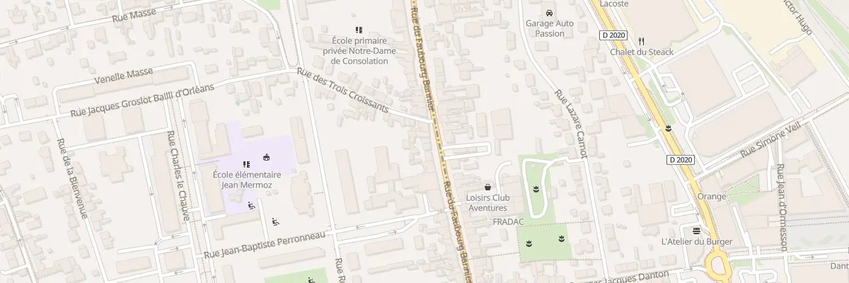 Plan du 297B Rue du Faubourg Bannier à Orléans