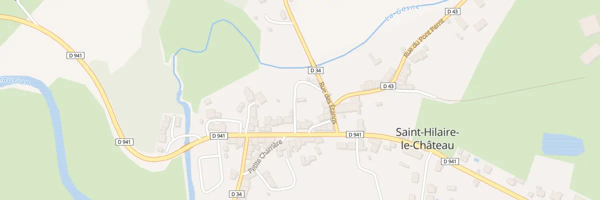 Plan du 2 Rue de la Gosne à Saint-Hilaire-le-Château