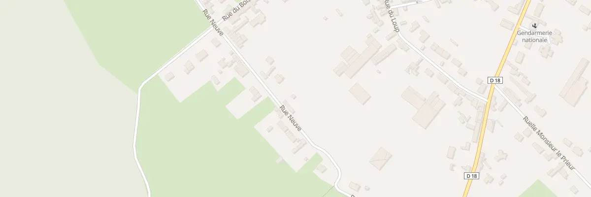 Plan du 13 Rue Neuve à Hornoy-le-Bourg