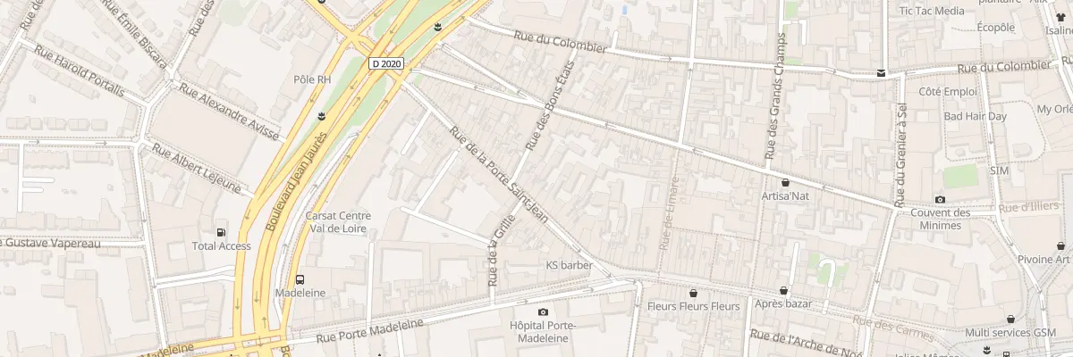 Plan du 26 Rue Porte St Jean à Orléans
