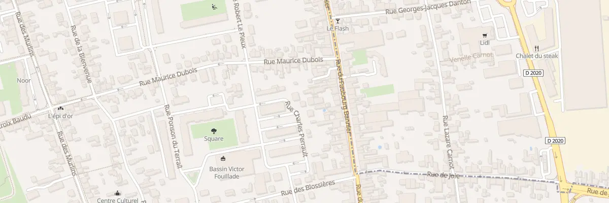 Plan du 22 Rue Charles Perrault à Orléans